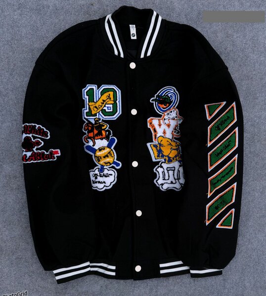 Veste Universitaire Patchwork Homme