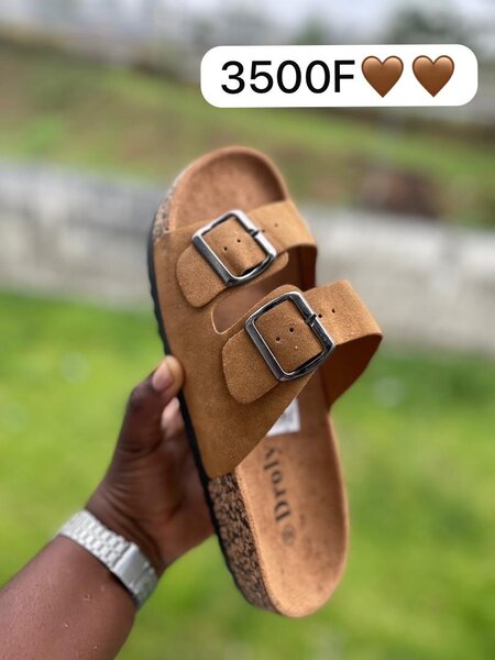 Sandales confort double boucle