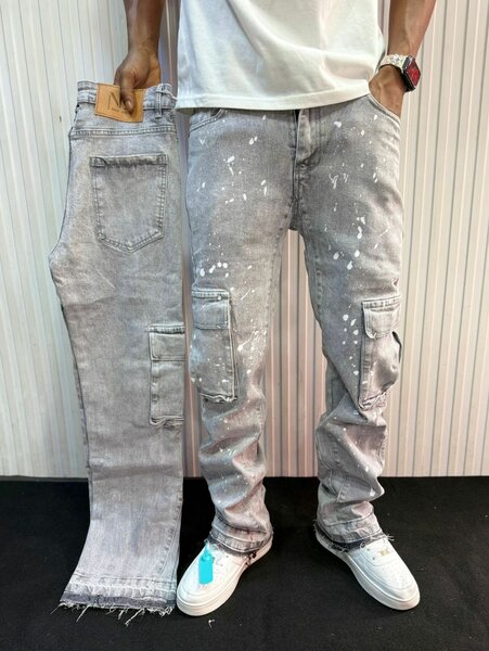 Jeans cargo décontractés hommes