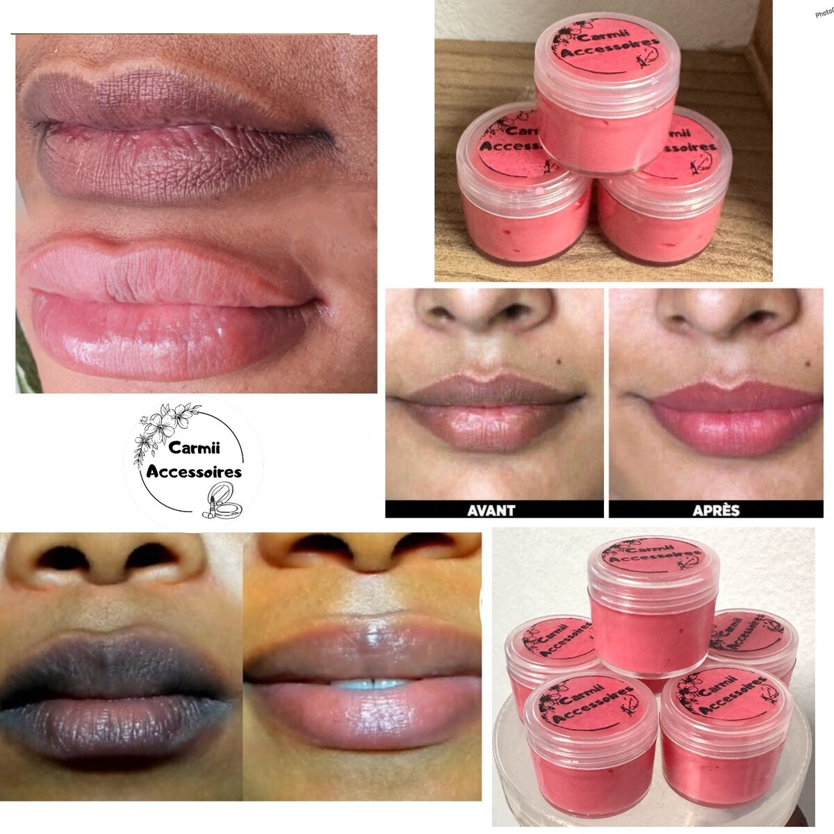 Crème lèvres roses naturelles et belles