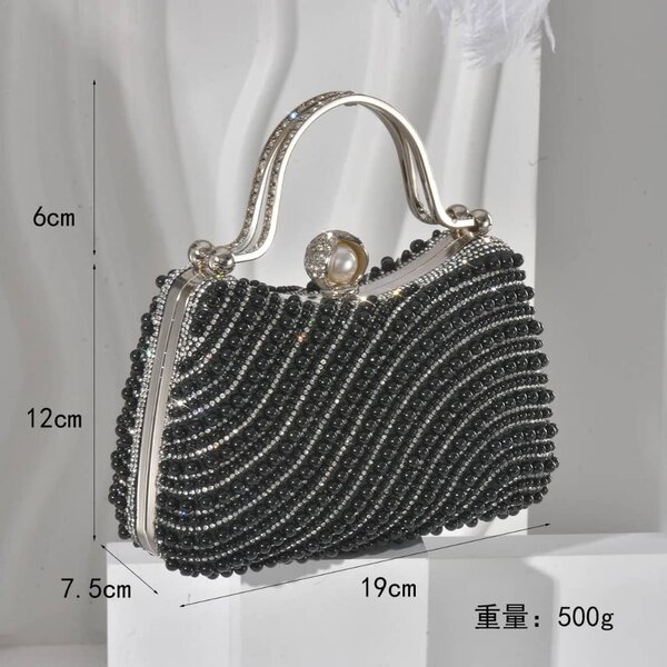 Sac à main perlé élégant