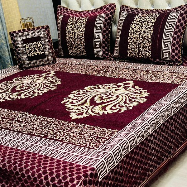 Velvet jaquard bedsheets