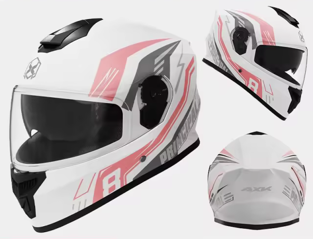 Casque de moto a menthon fermé