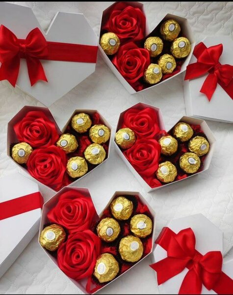 Coffrets Coeur Roses et Chocolats