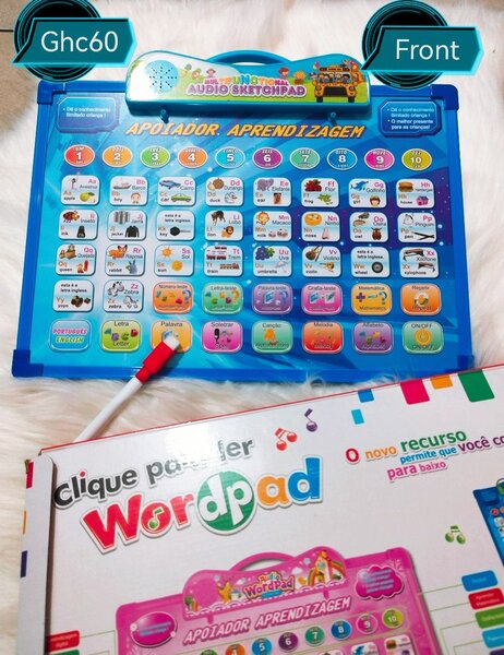 Bilingual Learning Board With Drawing Slate