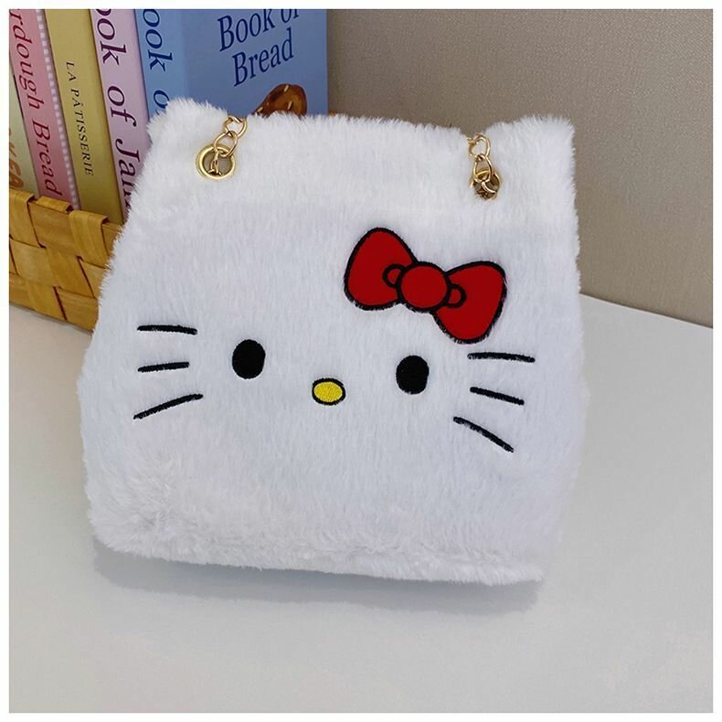 Sac peluche chat mignon