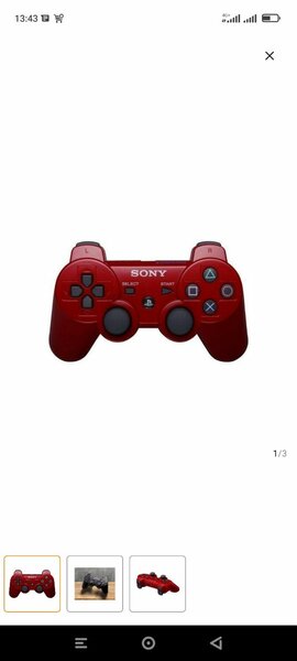 Manette Sony PS3 Rouge