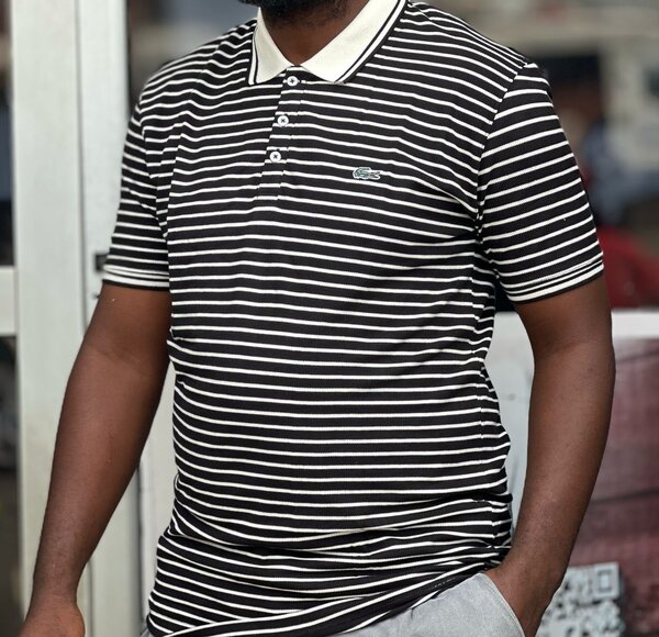 Polo homme rayé élégant