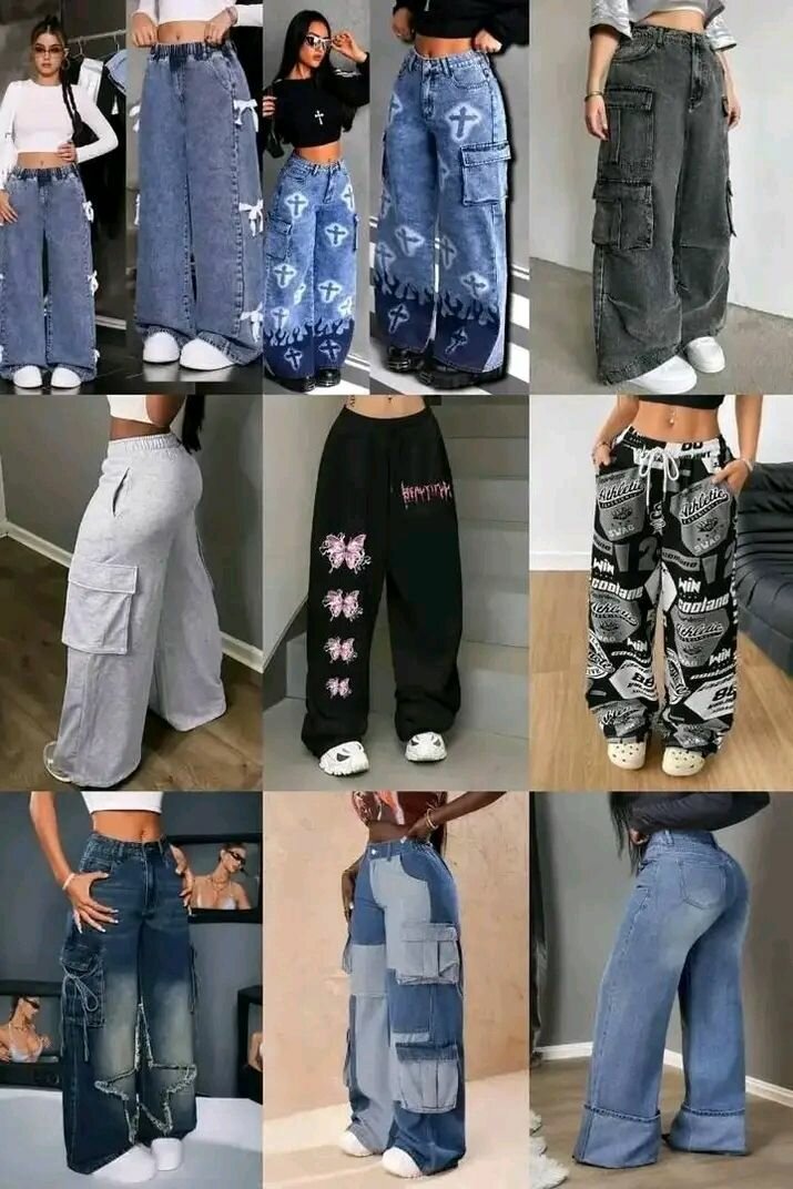 Pantalons larges tendance femme