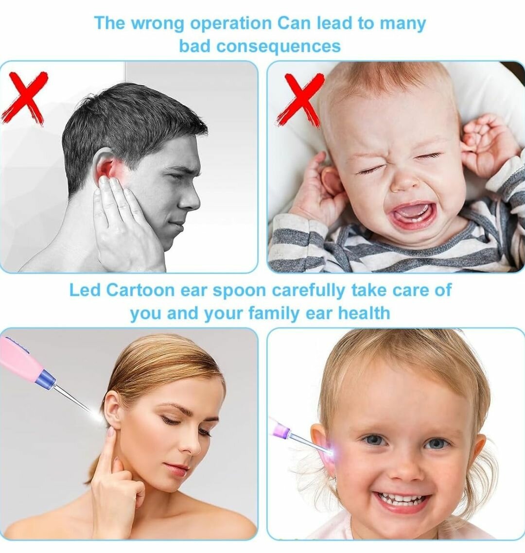 NETTOYEUR D'OREILLES POUR BÉBÉ