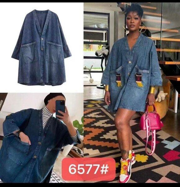 Robe en jean décontractée