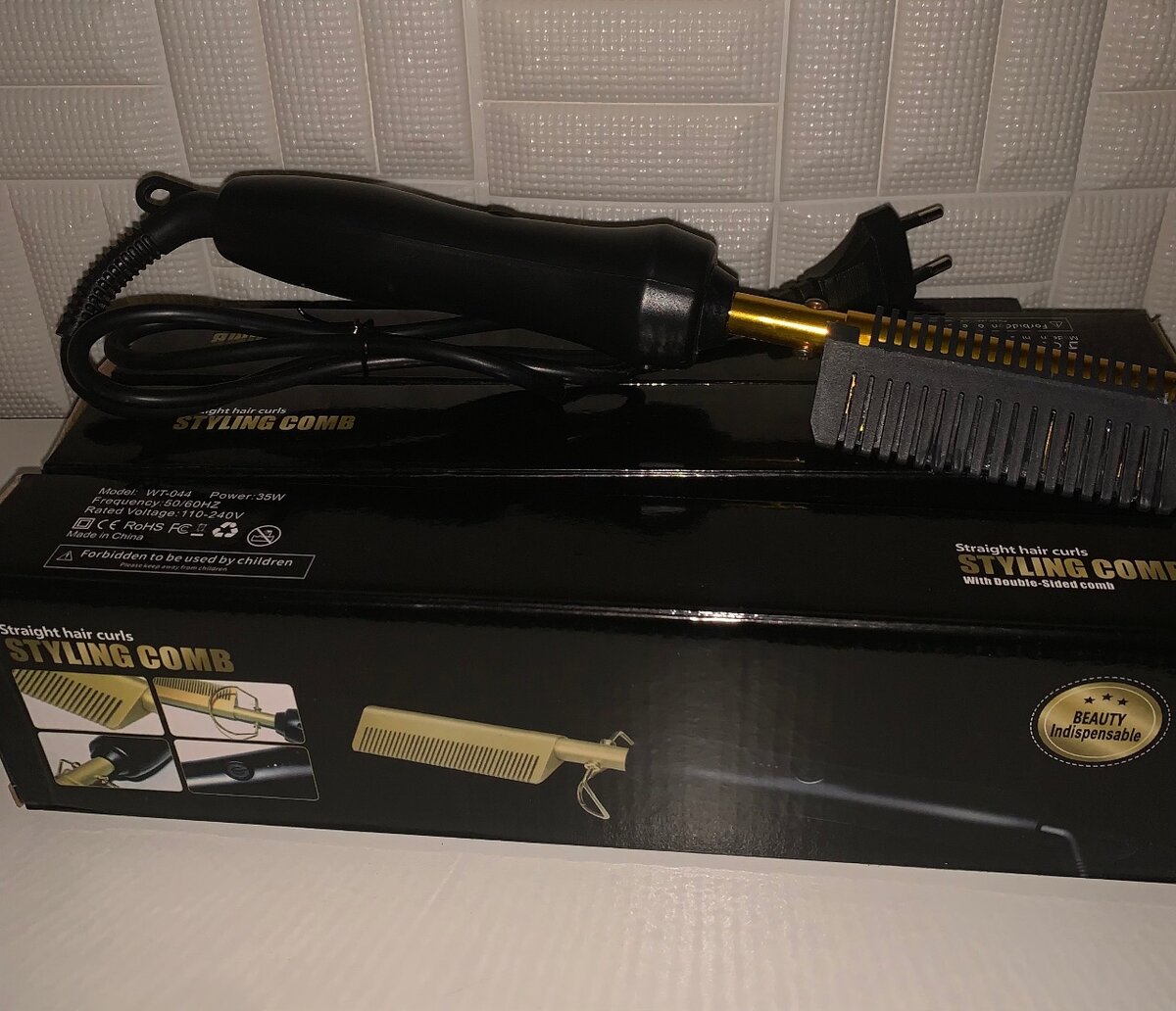 Hotcombs/detangling brushes