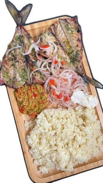 Plat de attieke poisson fumé