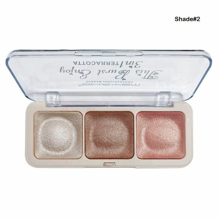 MSYAHO Terracotta Blush 3 IN 1 Shade Blush Palettes For Girl