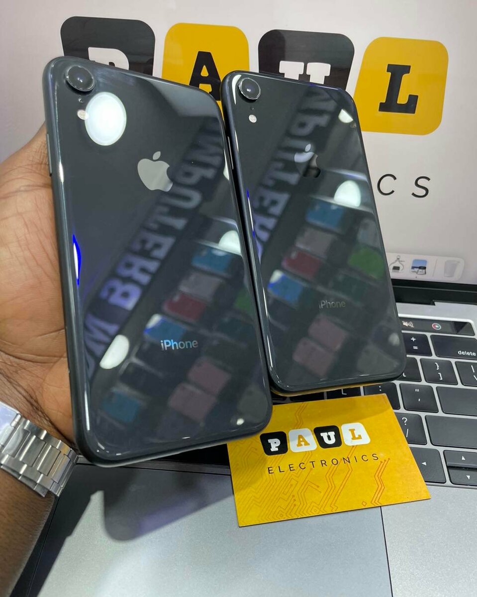 iPhone XR   in black color 