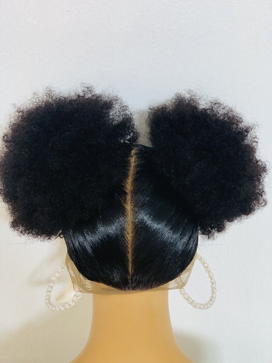 Perruque Afro Double Chignon