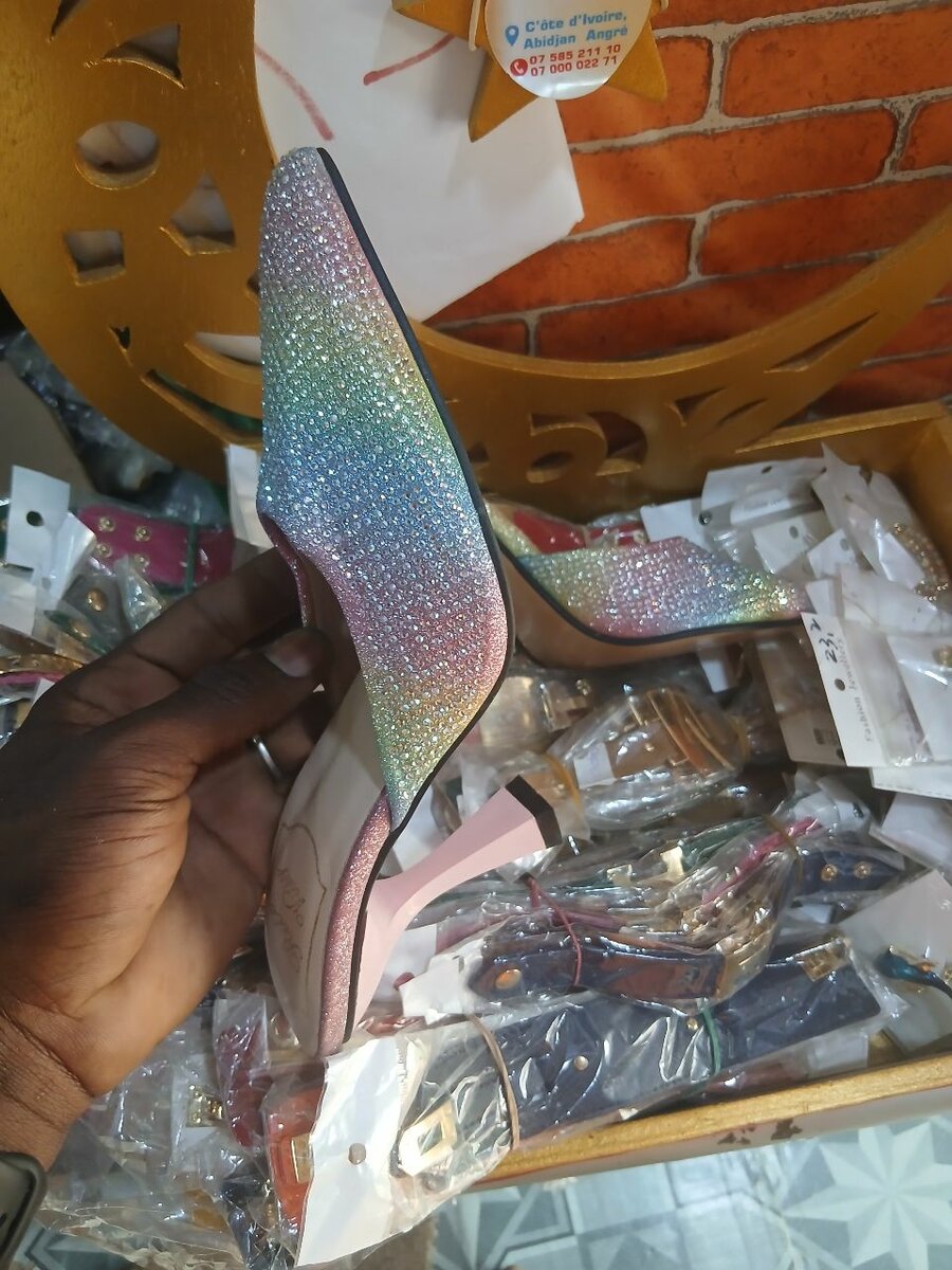 Escarpins Arc-en-Ciel Strass