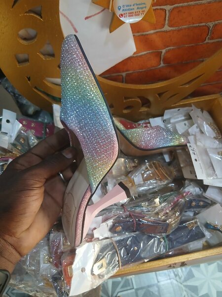 Escarpins Arc-en-Ciel Strass