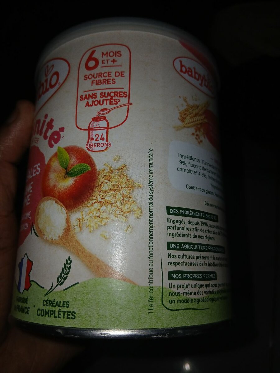 Céréales Babybio Immunité