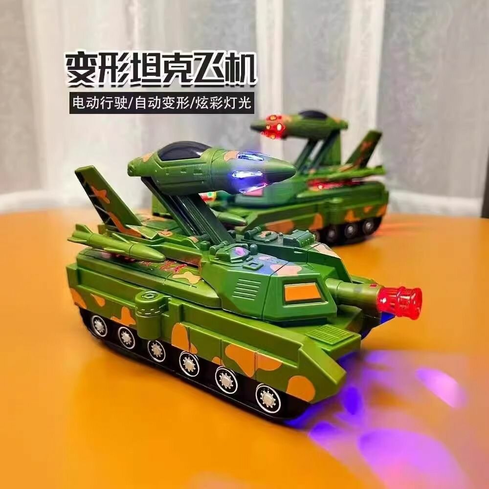 Tank jouet transformable lumineux