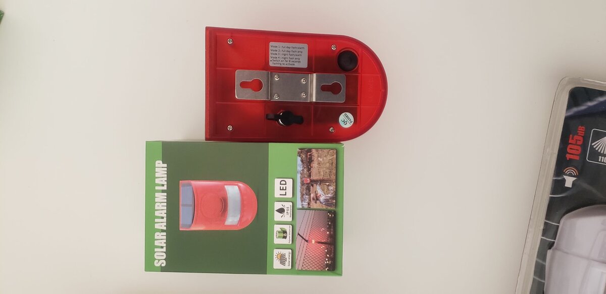 Outdoor solar motion sensor alarm