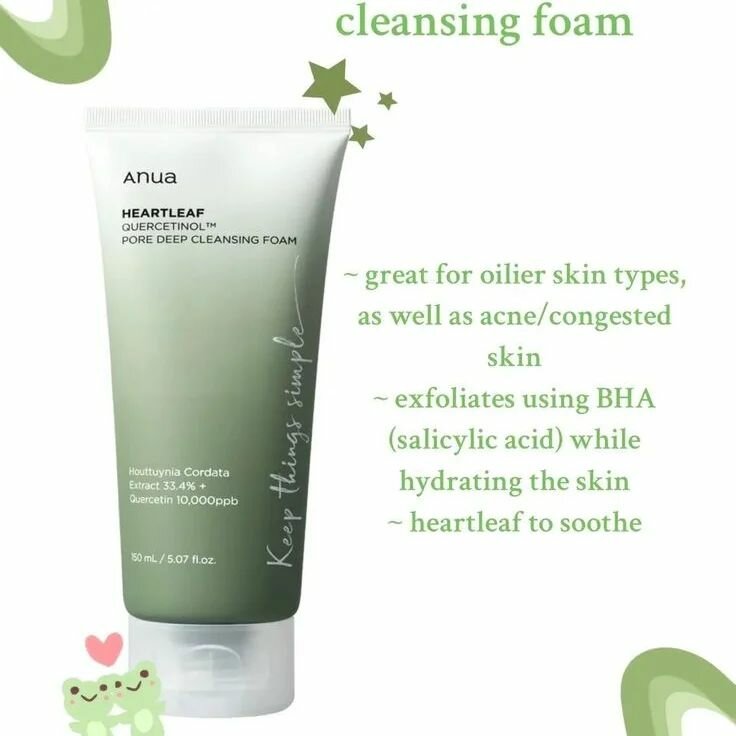 Anua heartleaf cleansing foam