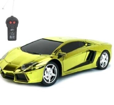 Voiture télécommandée dorée