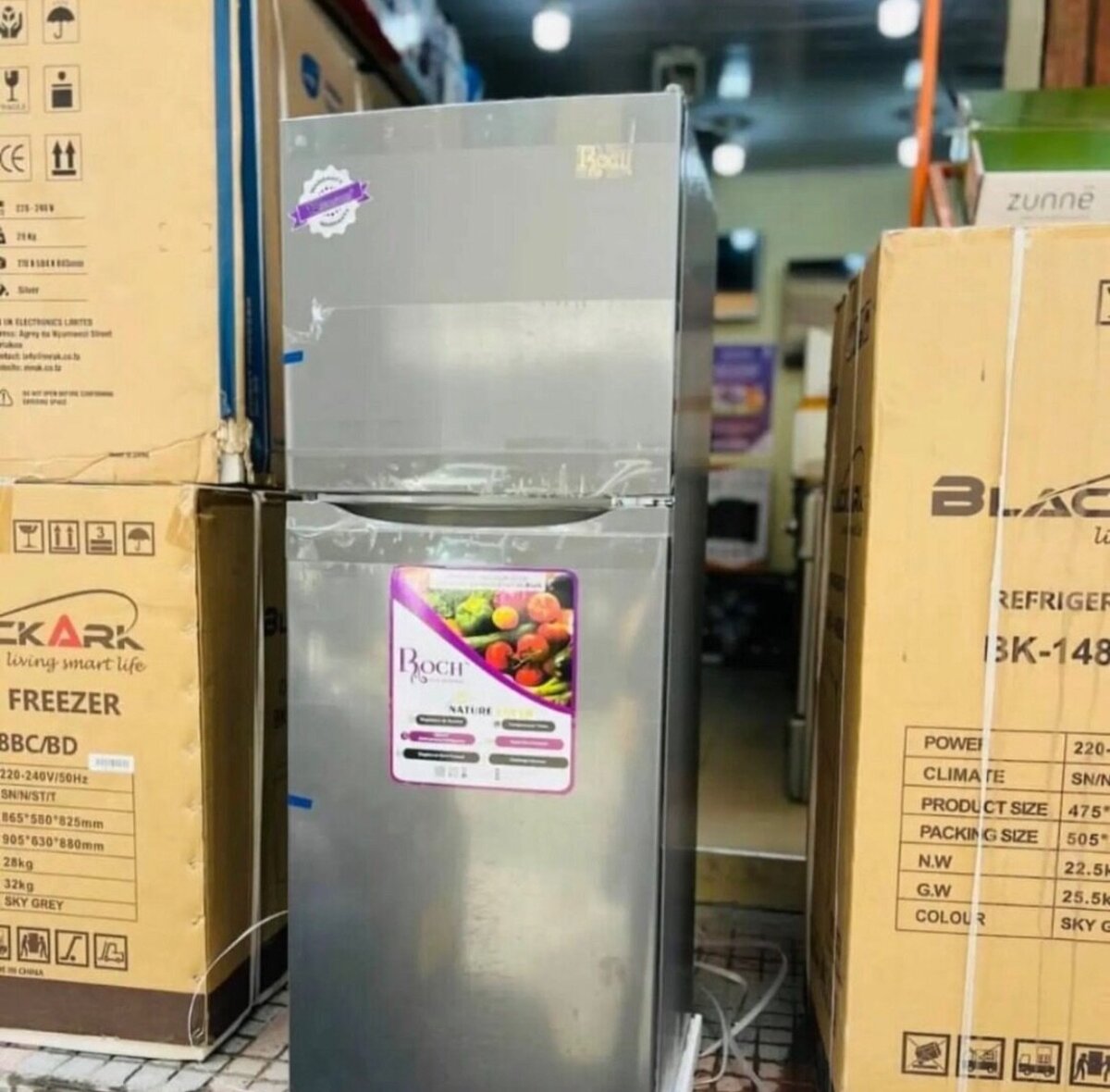 Roch 118L Double Door Top Freezer Fridge