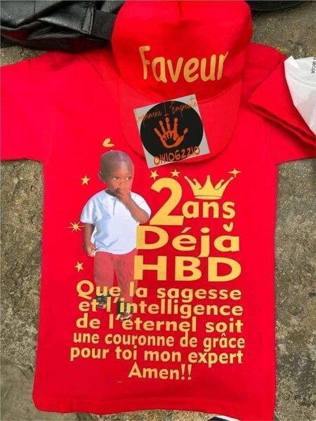Tee-shirt anniversaire