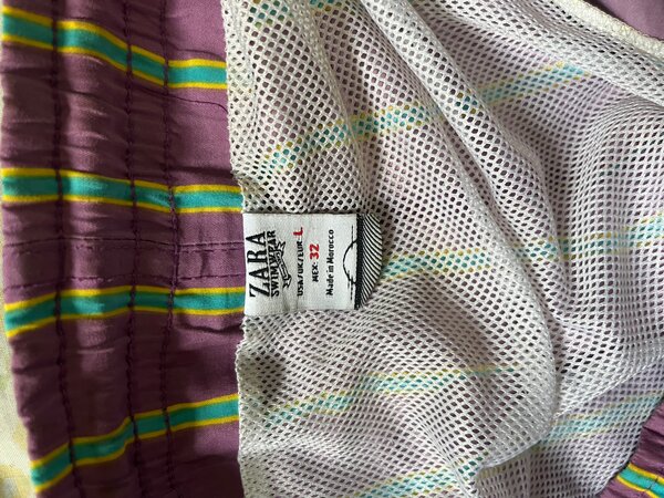 Shorts de bain rayés homme