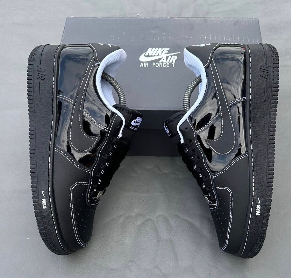 Nike Air Force 1 Noir Cuir