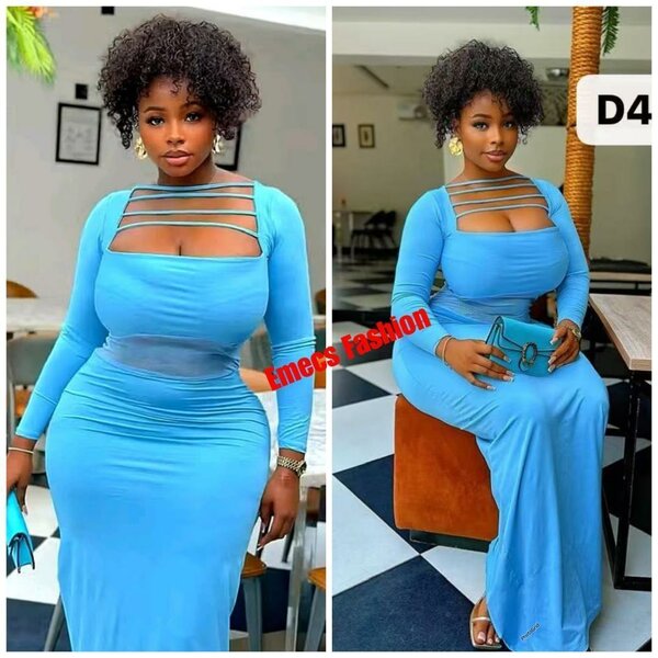 Robe élégante bleue