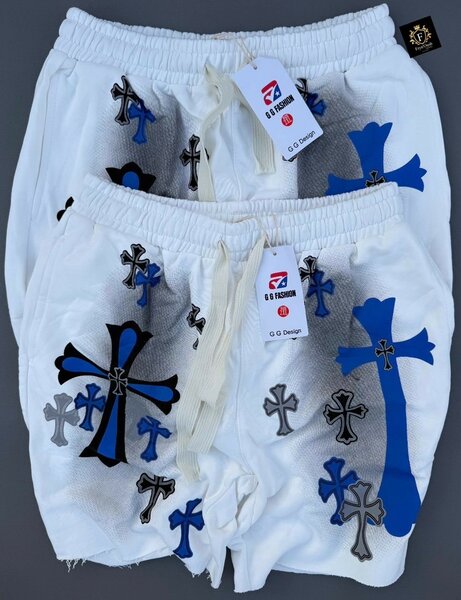 Shorts colorés croix graphiques