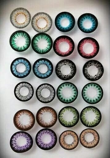 Carton de lentilles de contact