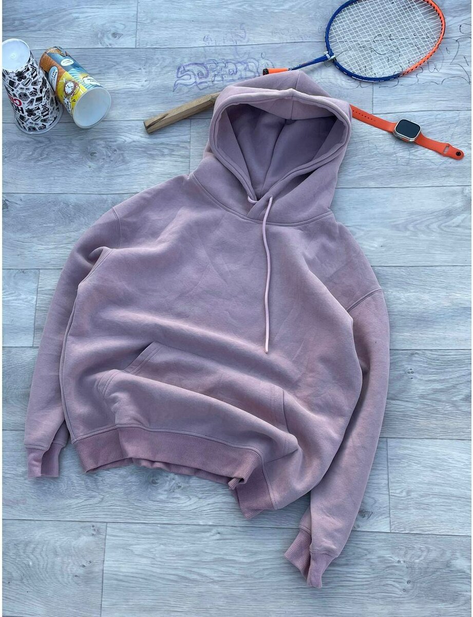 Sweat à capuche unisexe coton