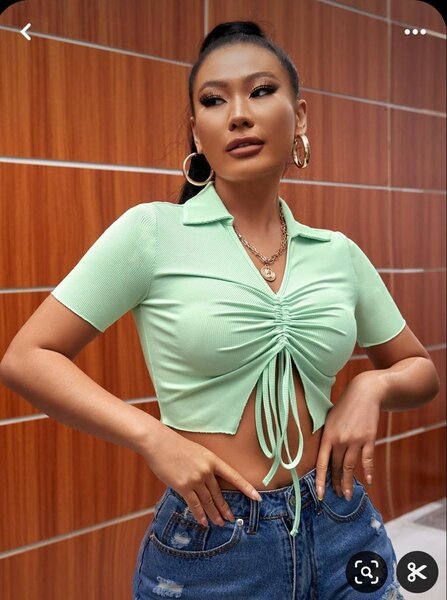 Top court vert avec lien