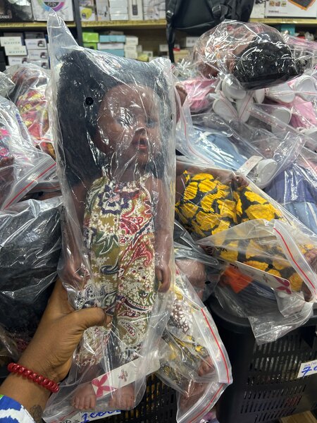 Poupée en tissu africain