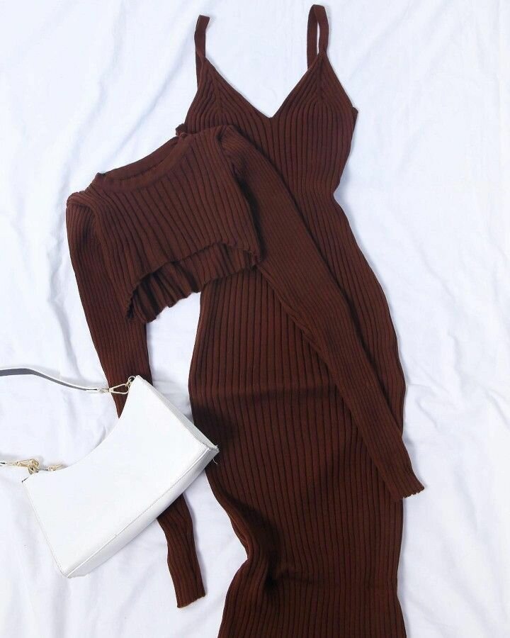 Long dress with crop top