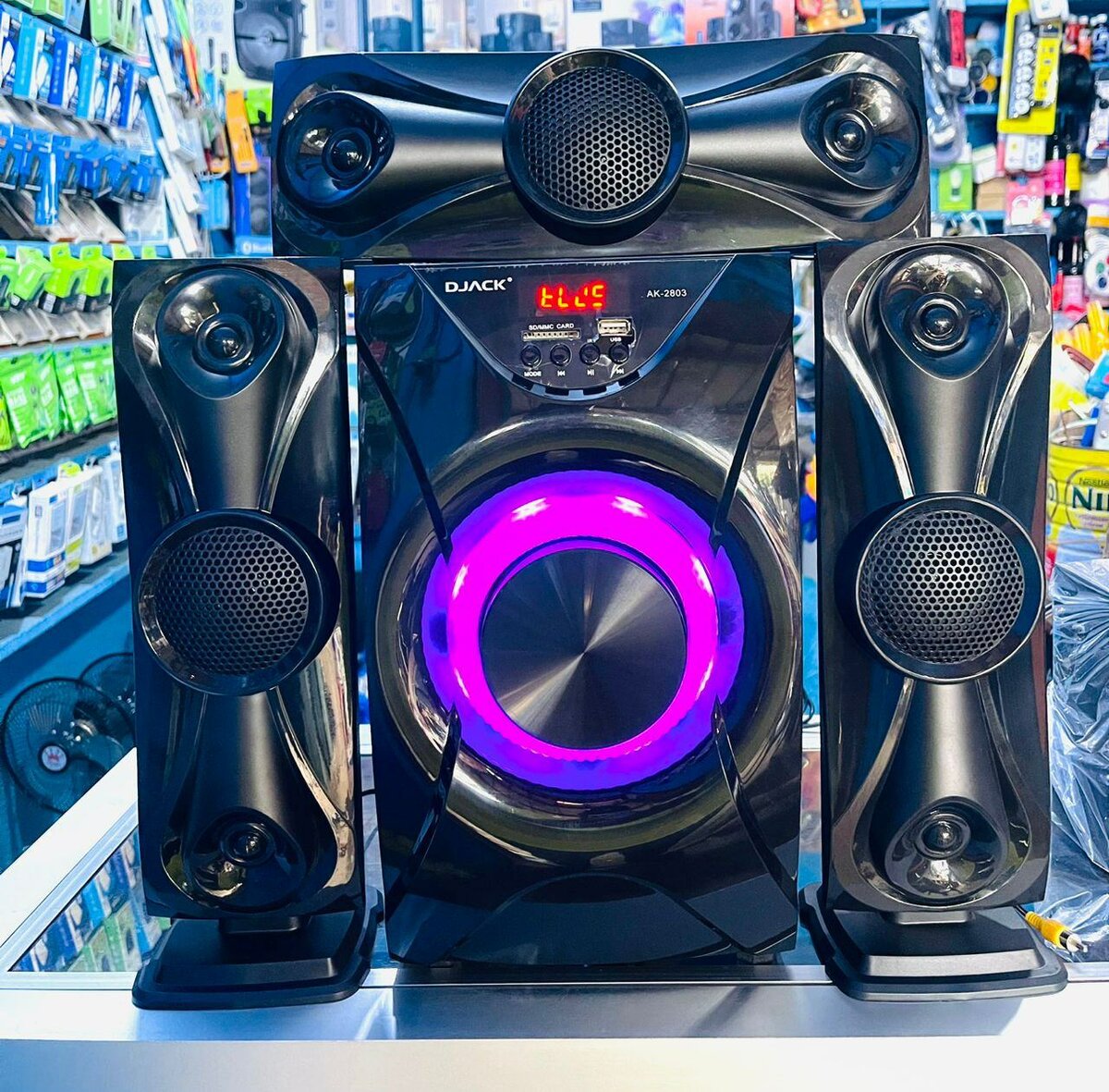 Système Audio DJACK avec Éclairage LED