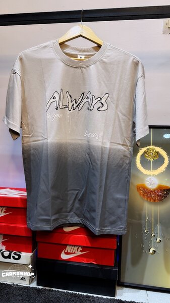 T-shirt gris dégradé homme