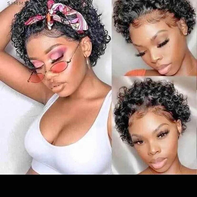 Perruque pixie frontal T