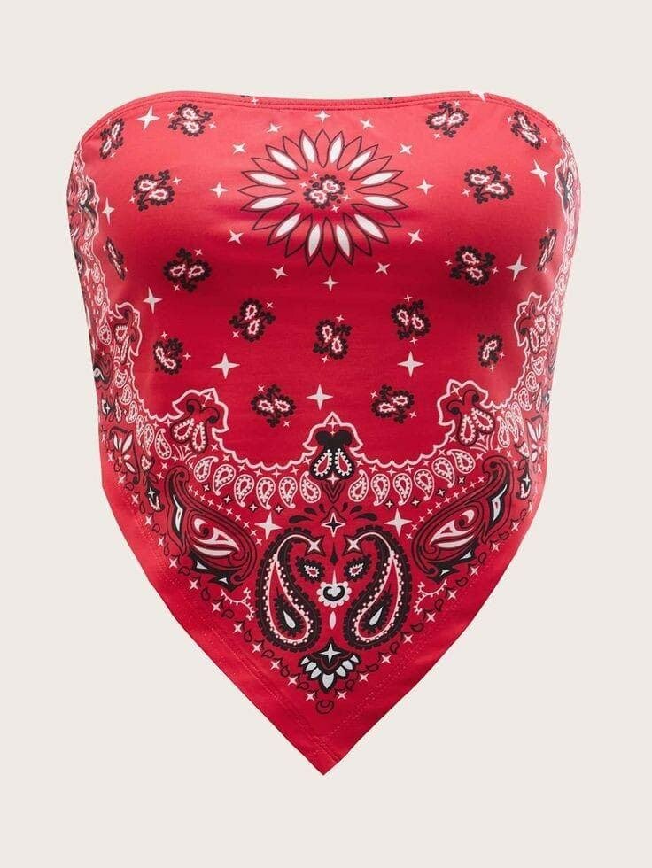 Bandana rouge bohème