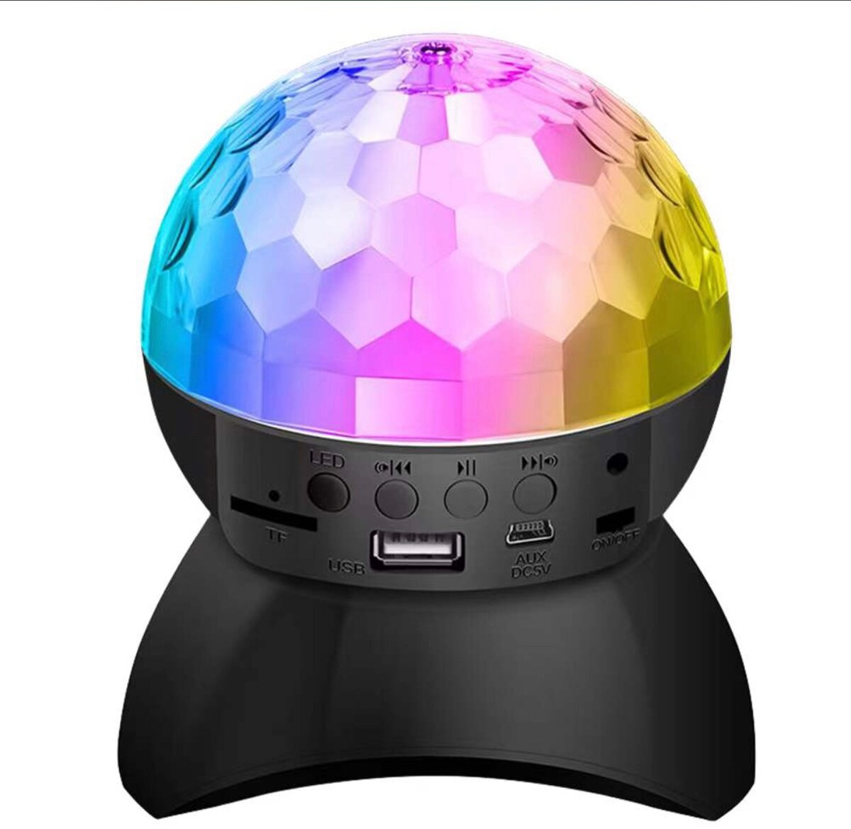 Bluetooth Speaker (Rotating 9 Light Ball)