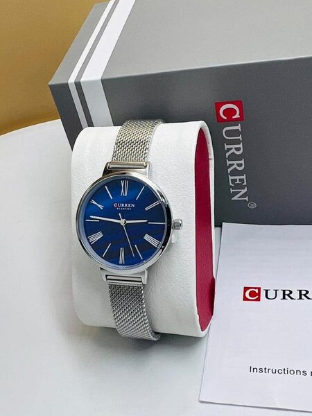 CURREN BLANCHE/ Montre d'affaires pour femmes, étanche, en acier inoxydable