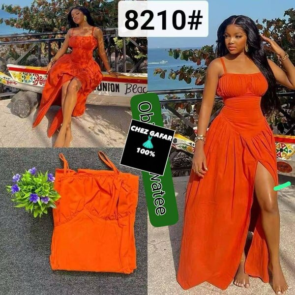 Robe Longue Éclatante Femme