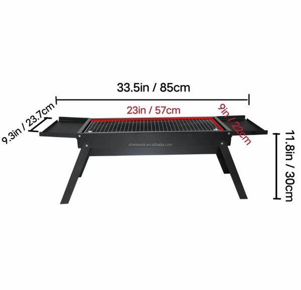 Grill barbecue pliable portable