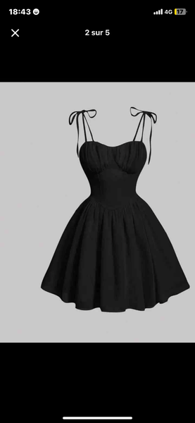 Robe Noire Élégante pour Femmes