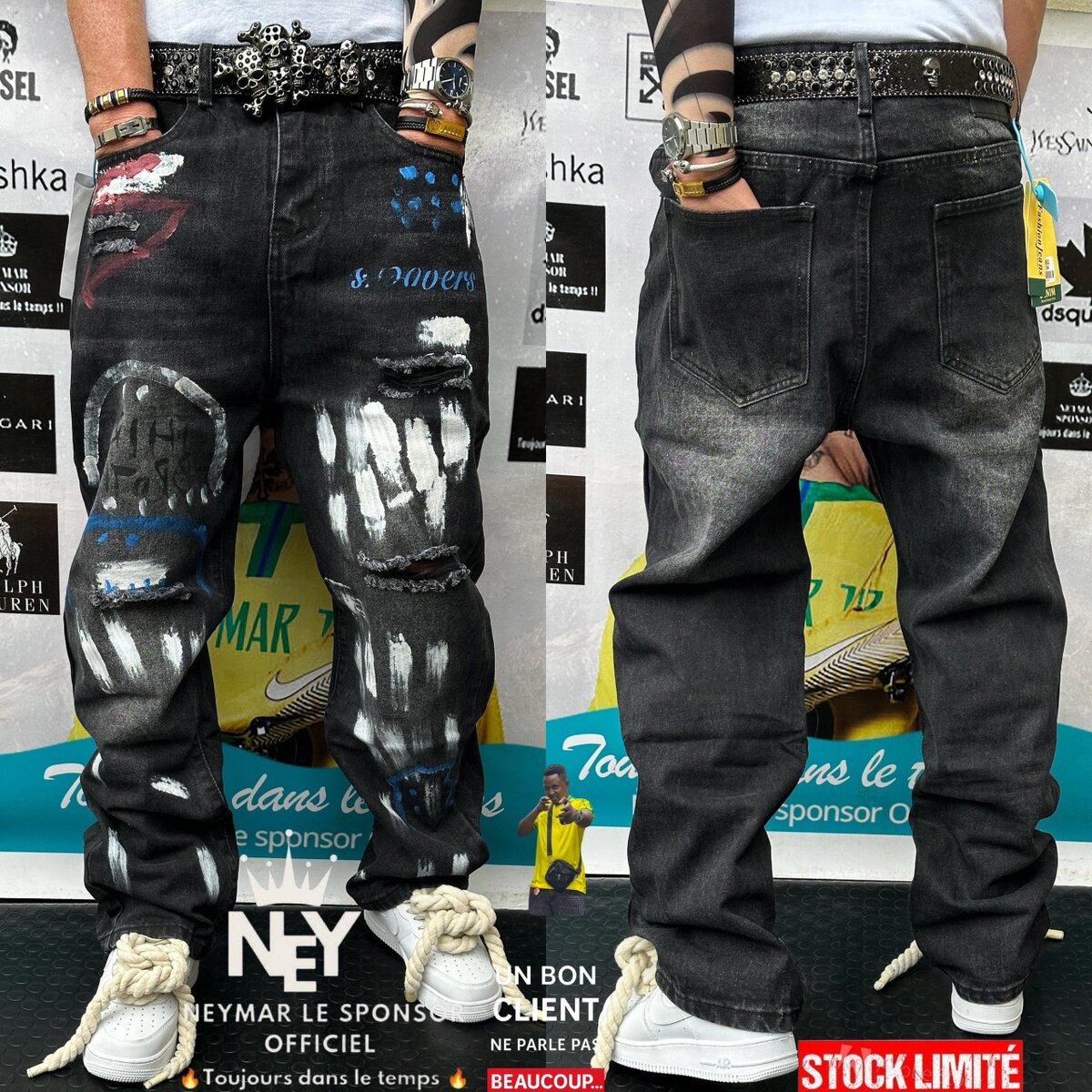 Jeans décontractés mode homme