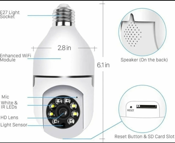 Caméra de sécurité intelligente WiFi