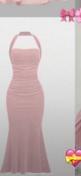 Robe Évasée Rose Élégante